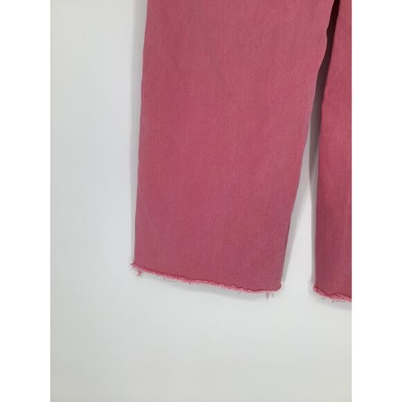 Kut From The Kloth Women's 0 Pink Meg Fab Ab High Rise Wide Leg Jeans O16-14 - Picture 7 of 9